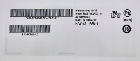 NEW LCD MATRIX 11.6" AUO B116XAK01.0 ACER CHROMEBOOK C771T
