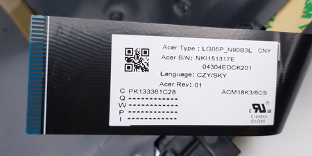 NOWA OBUDOWA KLAWIATURA ACER NITRO 7 AN715-52 GTX1660 RTX2060 CZESKA