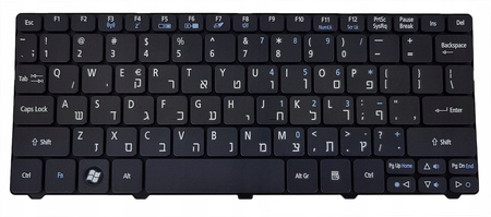 KEYBOARD ACER ASPIRE ONE 521 522 532 533 D255 D255E D257 D260 D270 E100 HEBREW
