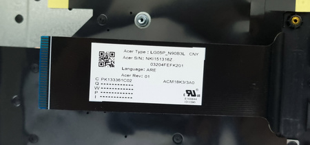 NOWA OBUDOWA KLAWIATURA ACER NITRO 5 AN517-52 GTX1660 RTX2060 ARABSKA