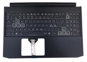 NEW KEYBOARD CASE ACER NITRO 5 AN515-55 RTX3060 RGB NORWEGIAN