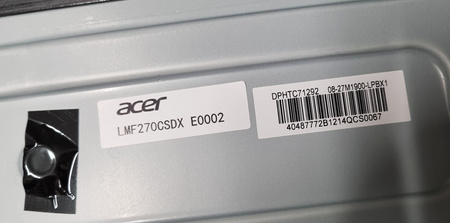 NEW 27" LMF270CSDX 1920x1080 165Hz MATRIX ACER ED270RPa ED270RP
