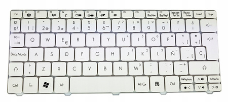 NOWA KLAWIATURA PACKARD BELL DOT S C, S E2, S E3, DOT SE, DOT SPT HISZPAŃSKA