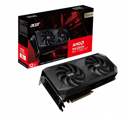 NOWA KARTA GRAFICZNA ACER RADEON RX 7700 XT Nitro OC 12 GB