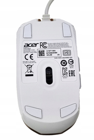 MYSZ ACER PREDATOR SM-9627 USB BIAŁO-ZŁOTA