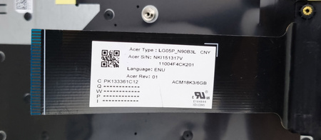 NOWA OBUDOWA KLAWIATURA ACER NITRO AN517-52 GTX1660 RTX2060 ANGIELSKA UK