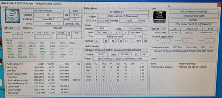 PŁYTA GŁÓWNA ACER ASPIRE E5-573G F5-571G 2511G DA0ZRTMB6D0
