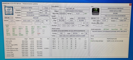 PŁYTA GŁÓWNA ACER ASPIRE E5-573G F5-571G 2511G i3-5005U DA0ZRTMB6D0