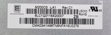 NEW 20" CHI MEI M200O3-LA1 1600x900 LED MATRIX