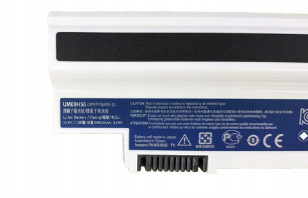 NOWA BATERIA UM09H56 ACER ASPIRE ONE 532H 10,8V 5800mAh