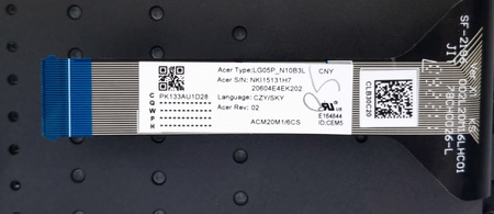 NOWA OBUDOWA KLAWIATURA ACER NITRO 5 AN515-55 RTX3060 RGB CZESKA