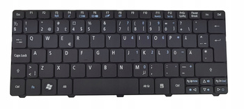 KLAWIATURA ACER ASPIRE ONE 532 D255 D257 D260 D270 SZWEDZKA
