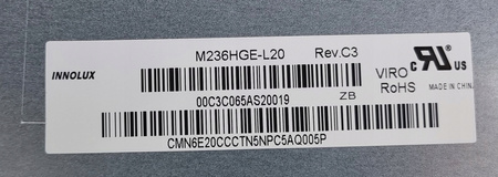 NOWA MATRYCA 23,6" INNOLUX M236HGE-L20 1920x1080