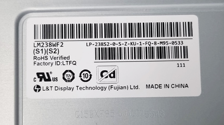 NOWA MATRYCA 23,8" LM238WF2-S1S2 ACER R240Y R240Yv 1920x1080 MATOWA