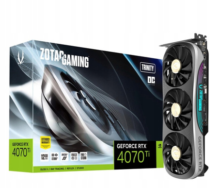 NOWA KARTA GRAFICZNA ZOTAC GAMING GEFORCE RTX 4070 TI TRINITY OC 12GB