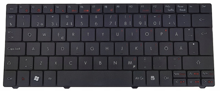 PACKARD BELL DOT M MRU MU VR46 DOTMA SWEDISH KEYBOARD