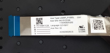 KEYBOARD ACER PREDATOR HELIOS 300 PH315-53 RTX3060 RTX3070 CZECH