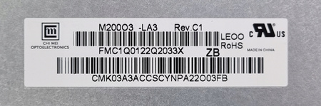 NOWA MATRYCA 20" CHI MEI M200O3-LA3 1600x900 LED