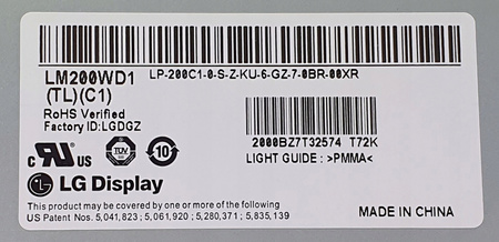 NEW MATRIX 20" LG LM200WD1-TLC1 VISEO 200T
