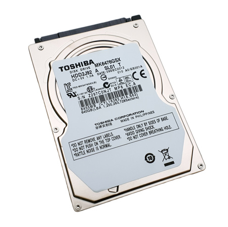 NEW TOSHIBA 640GB SATA MK6476GSX 2.5" DRIVE