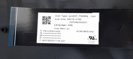 NOOWA OBUDOWA KLAWIATURA ACER PREDATOR HELIOS 300 PH317-54 ARABSKA