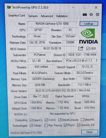 NEW GEFORCE GTX 1050 2GB GDDR5 GRAPHICS CARD