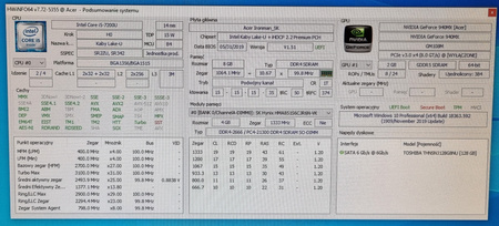 ACER ASPIRE E5-575G F5-573G i5 940MX MASTER BOARD DAZAAMB16E0