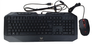NOWA KLAWIATURA I MYSZ ACER PREDATOR USB NORWESKA
