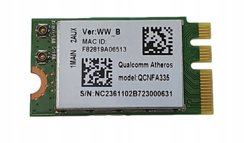 NOWA KARTA WIFI ATHEROS QCNFA335 NGFF M.2 BT 4.0