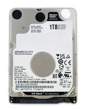 NOWY DYSK WD WESTERN DIGITAL BLACK WD10SPSX 1TB SATA III 2,5" 7mm